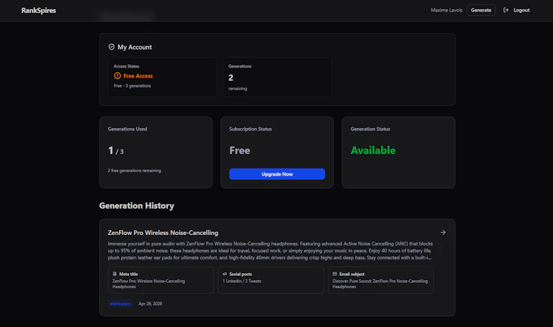 RankSpires screenshot 5