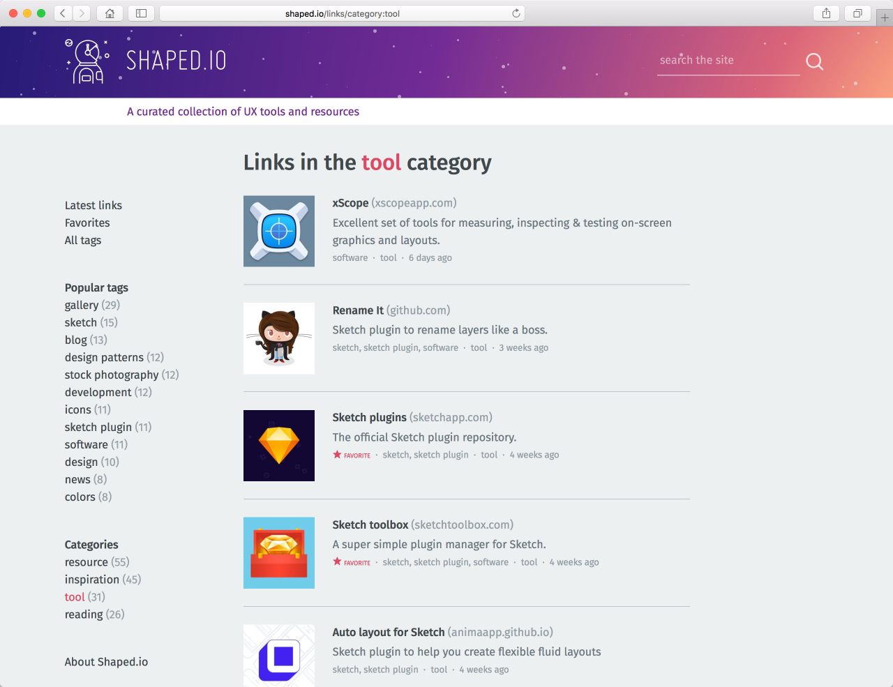 Shaped.io gallery image