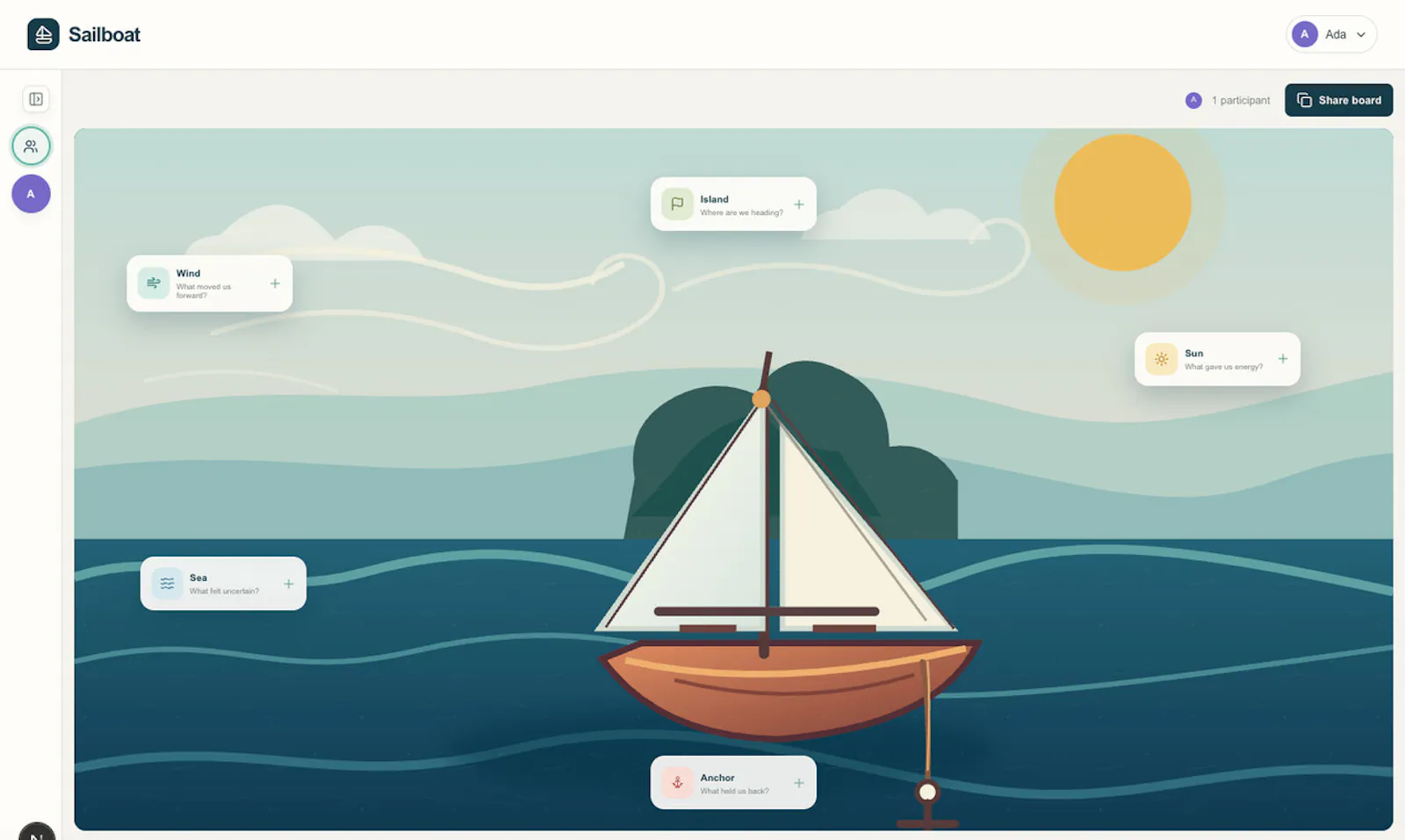 Sailboat screenshot 2