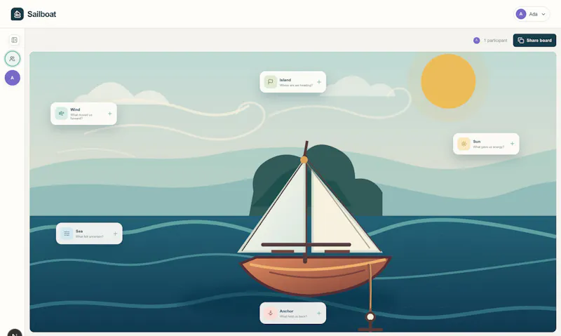 Sailboat screenshot 2