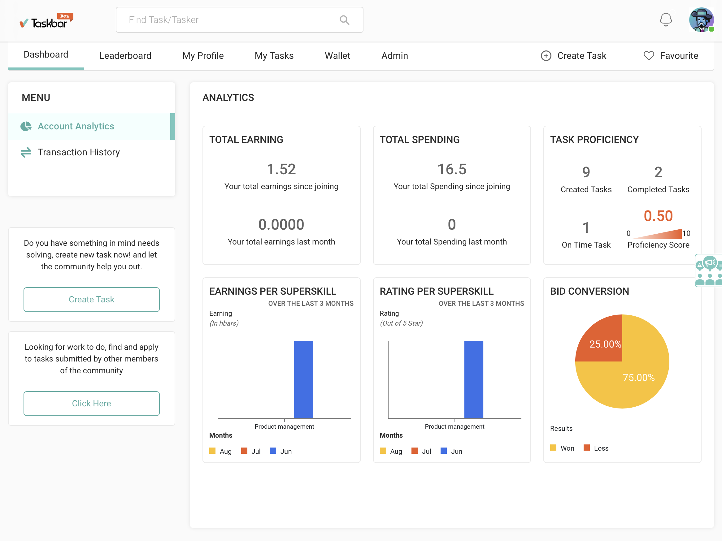 Taskbar gallery image