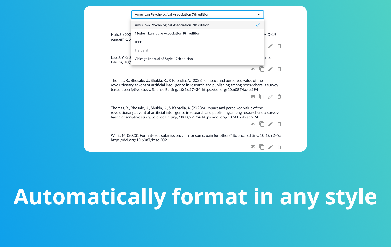 ShyBib by Shy Editor - Fast, free bibliography generator media 3