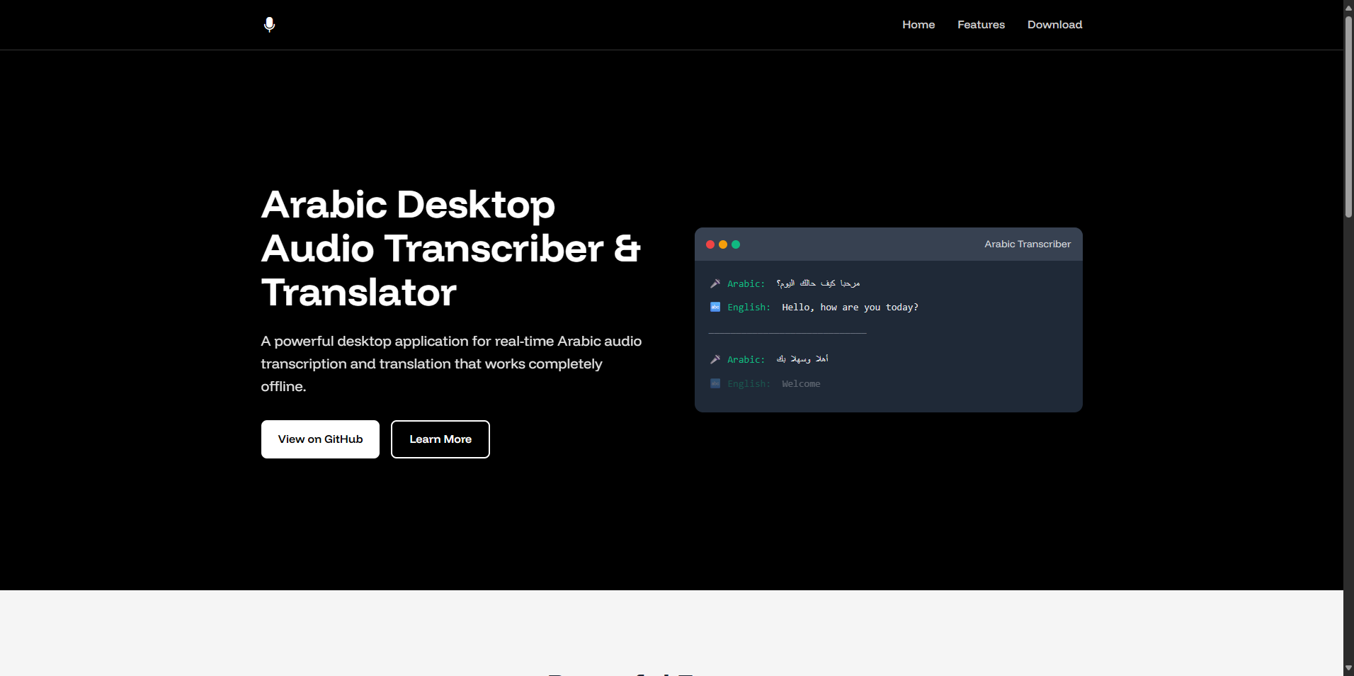 Arabic Desktop Audio Translator screenshot 1