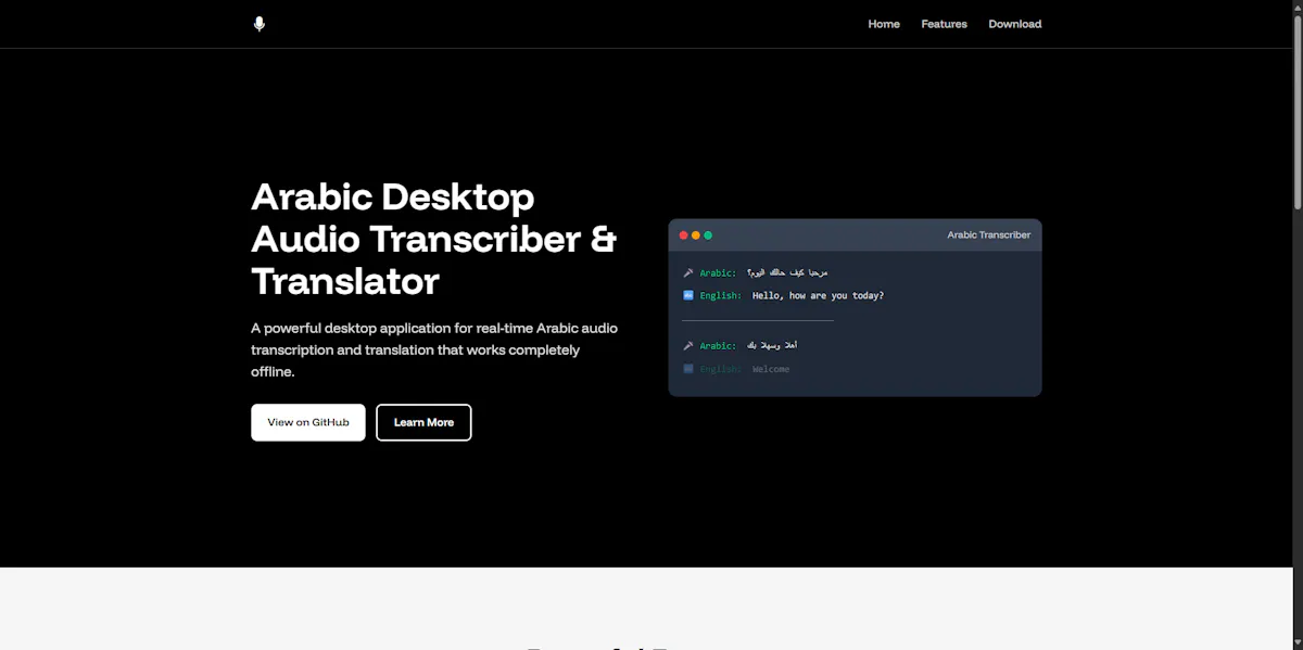 Arabic Desktop Audio Translator