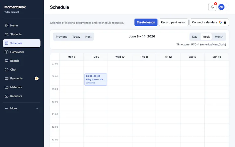 MomentDesk screenshot 1