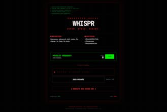 Whispr — Anonymous ephemeral chat rooms gallery image