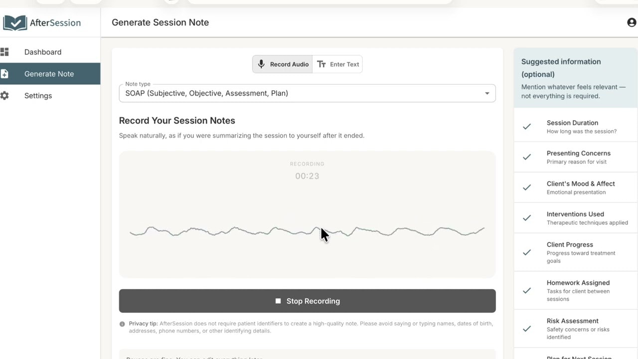 AfterSession gallery image