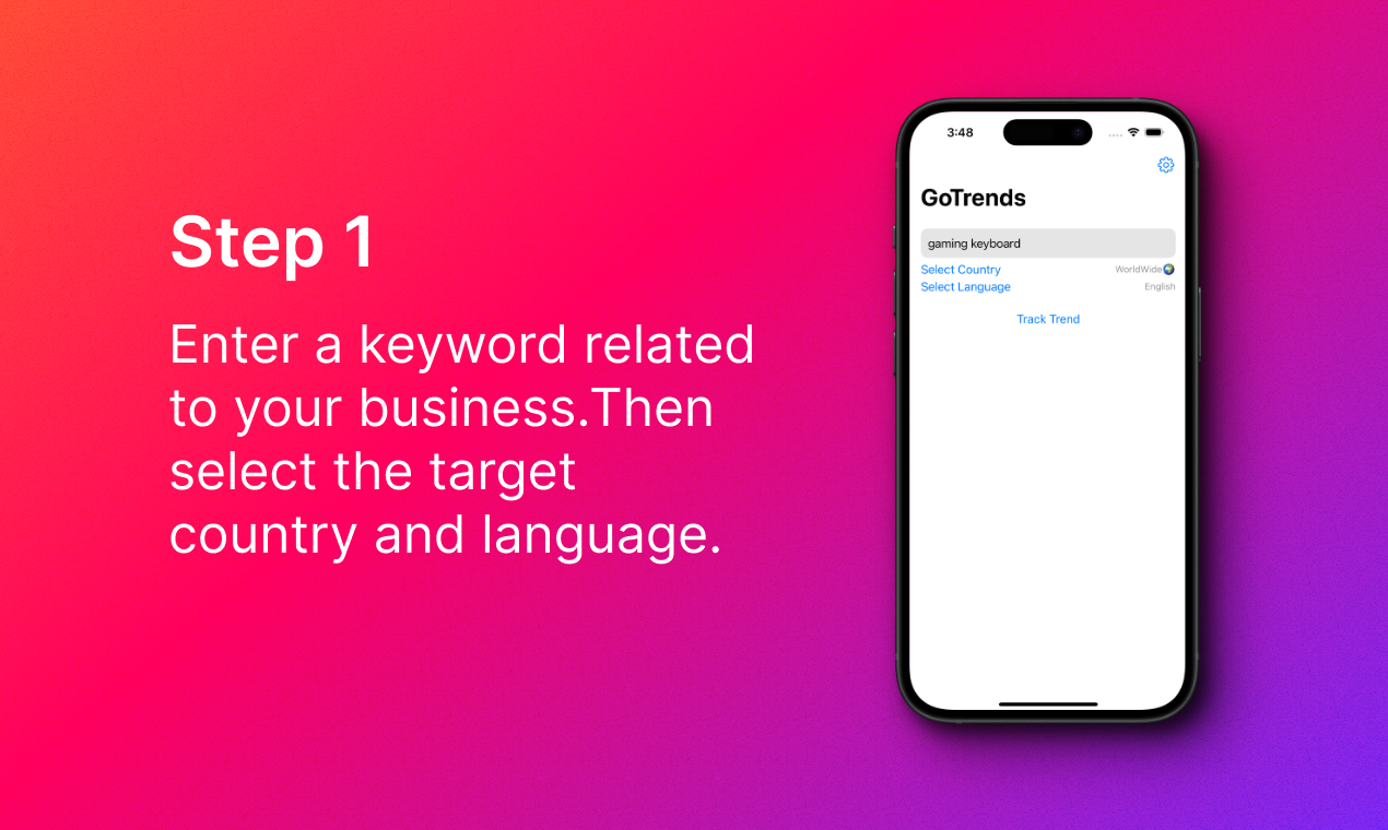 Приложение GotRends - Найдите отличные идеи из ключевых слов поиска медиа 2