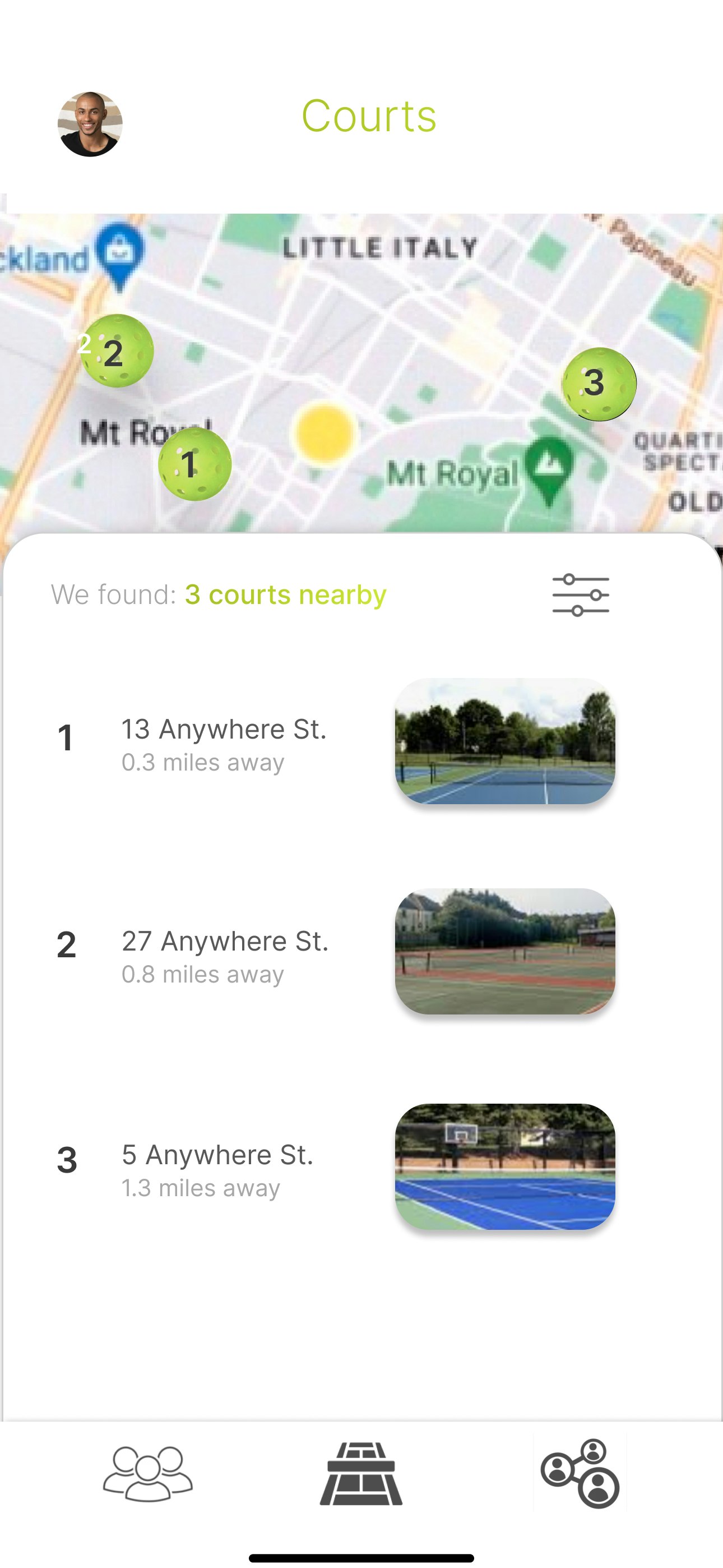 Buscador de jugadores de enganche - Encuentra gente para jugar pickleball y tenis con cerca media 4