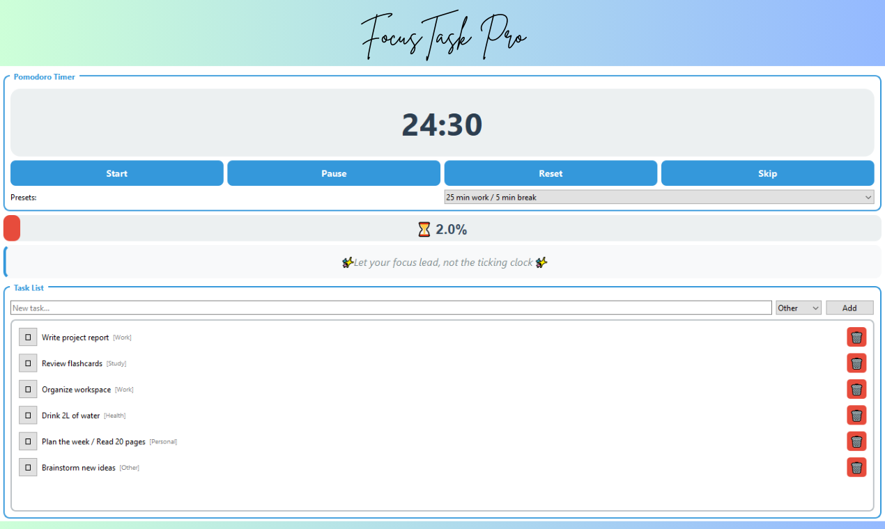 FocusTask Pro media 1