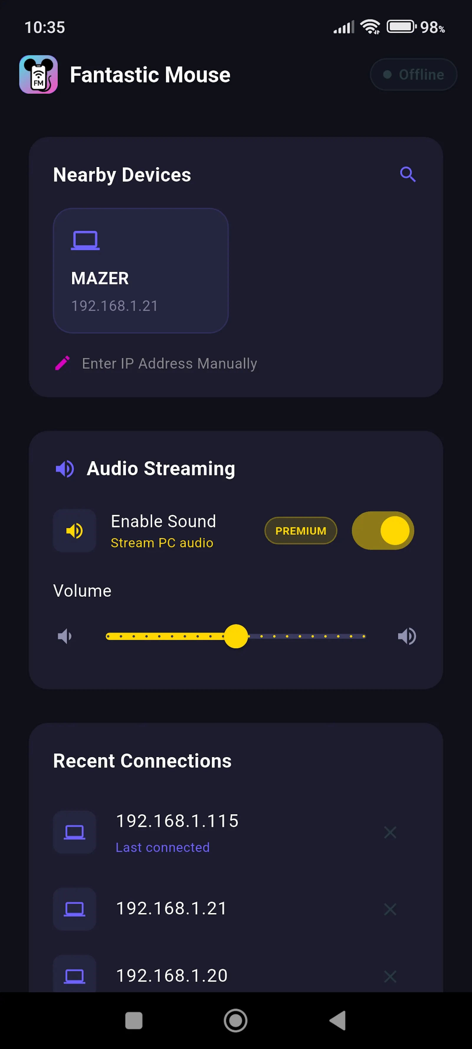 Fantastic Mouse - Remote Wifi Mouse App screenshot 2