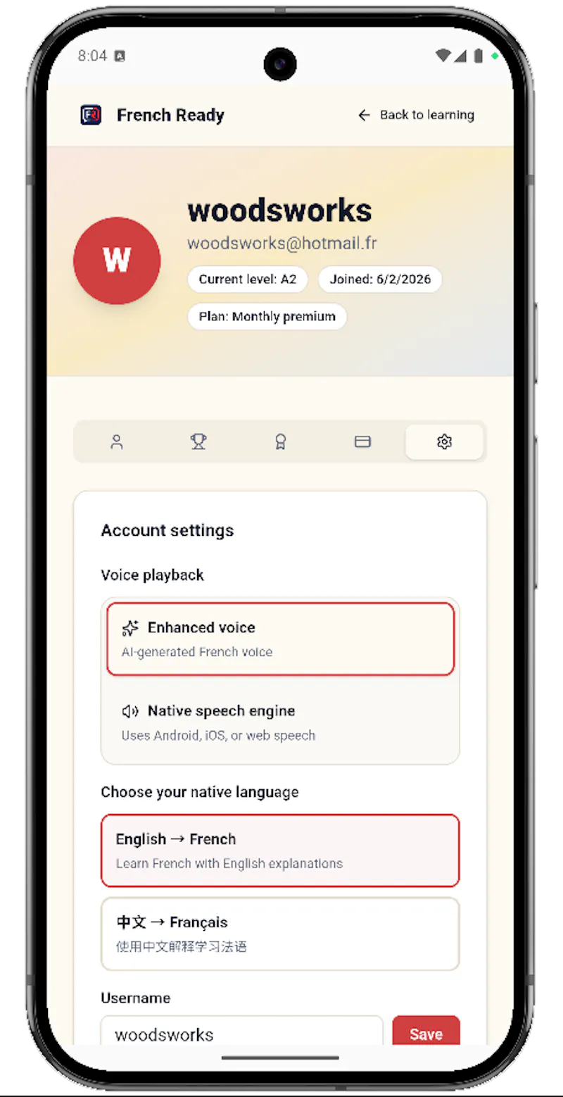 French Ready App screenshot 3
