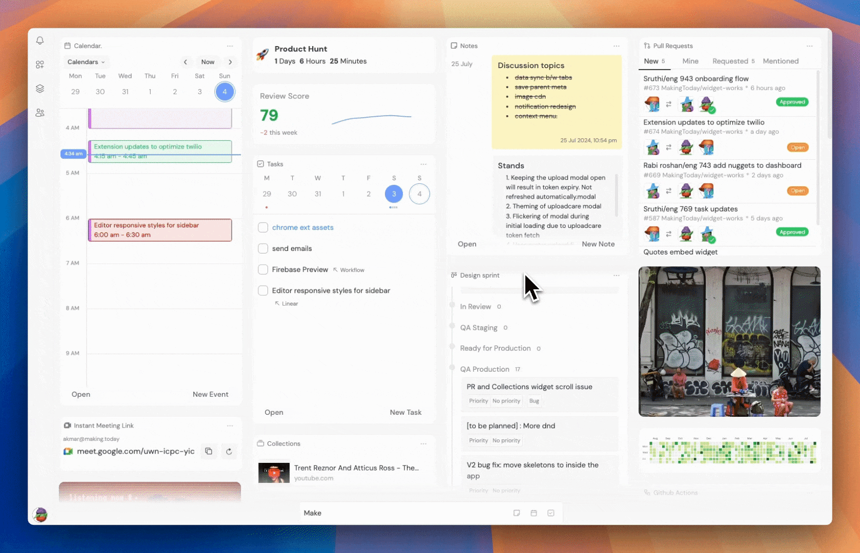 startuptile Making Today-Your All-In-One Dashboard : Organize Plan & Do.