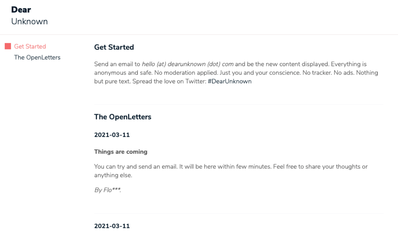 Dear Unknown - Share notes anonymously gallery image