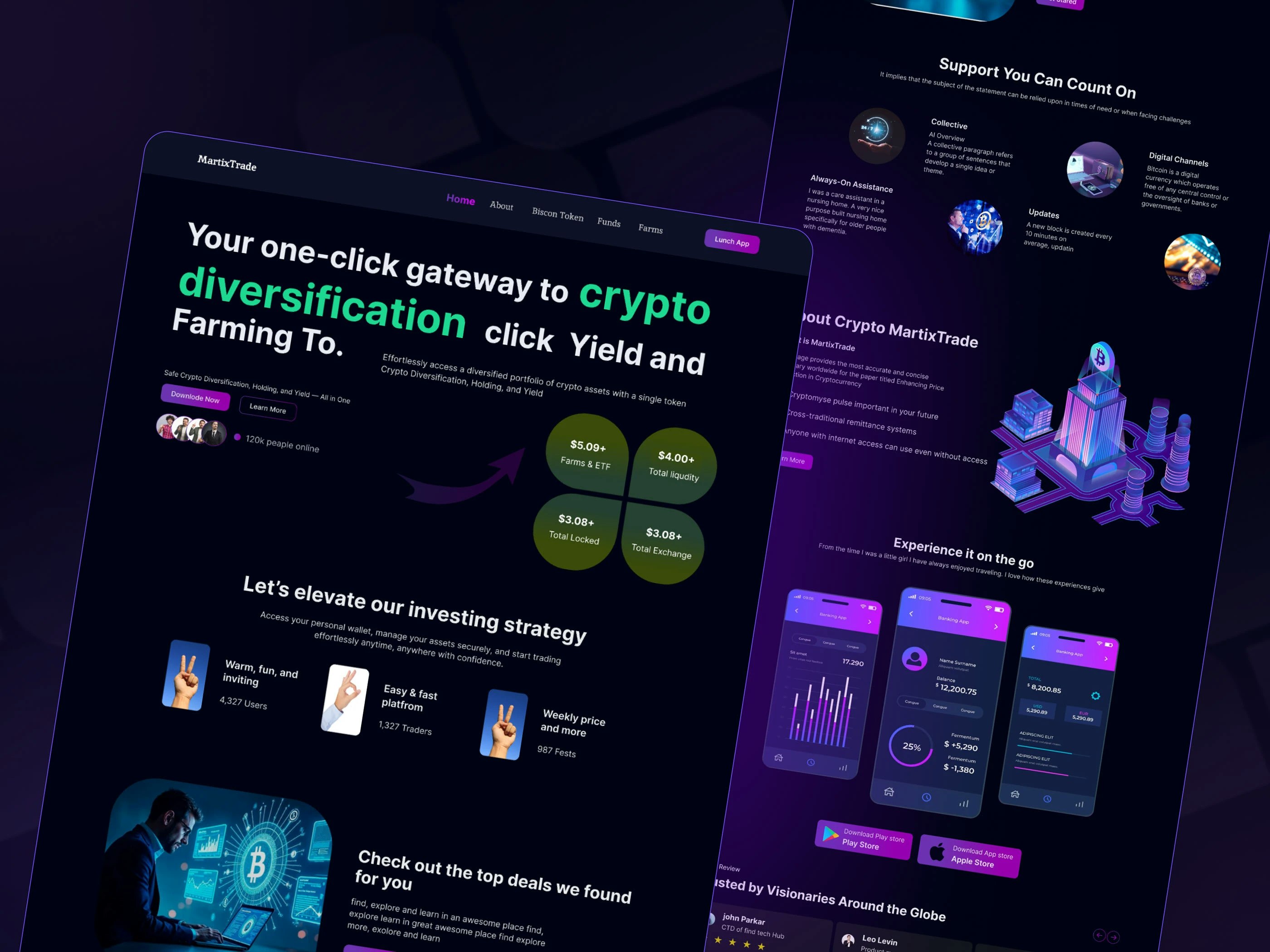 Cryptocurrency Trading Bot Development - Screenshot 2 showing product features and functionality
