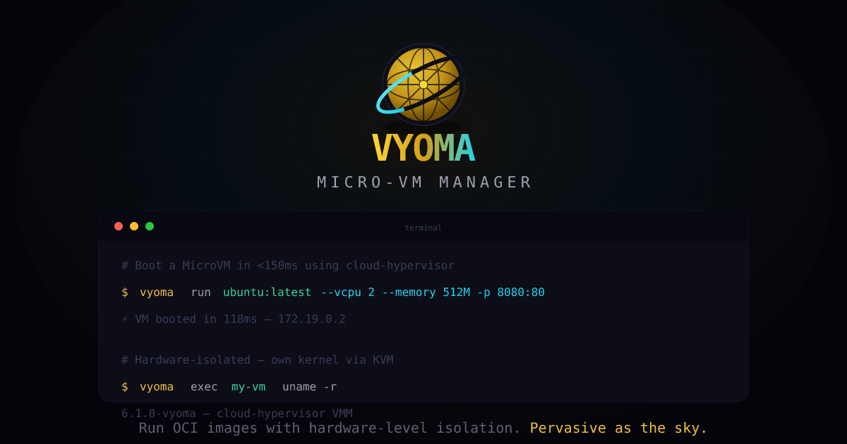 Vyoma — MicroVM Ecosystem gallery image