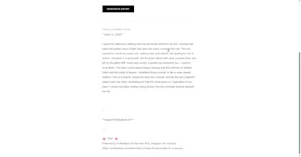 Minimalist Diary Generator gallery image