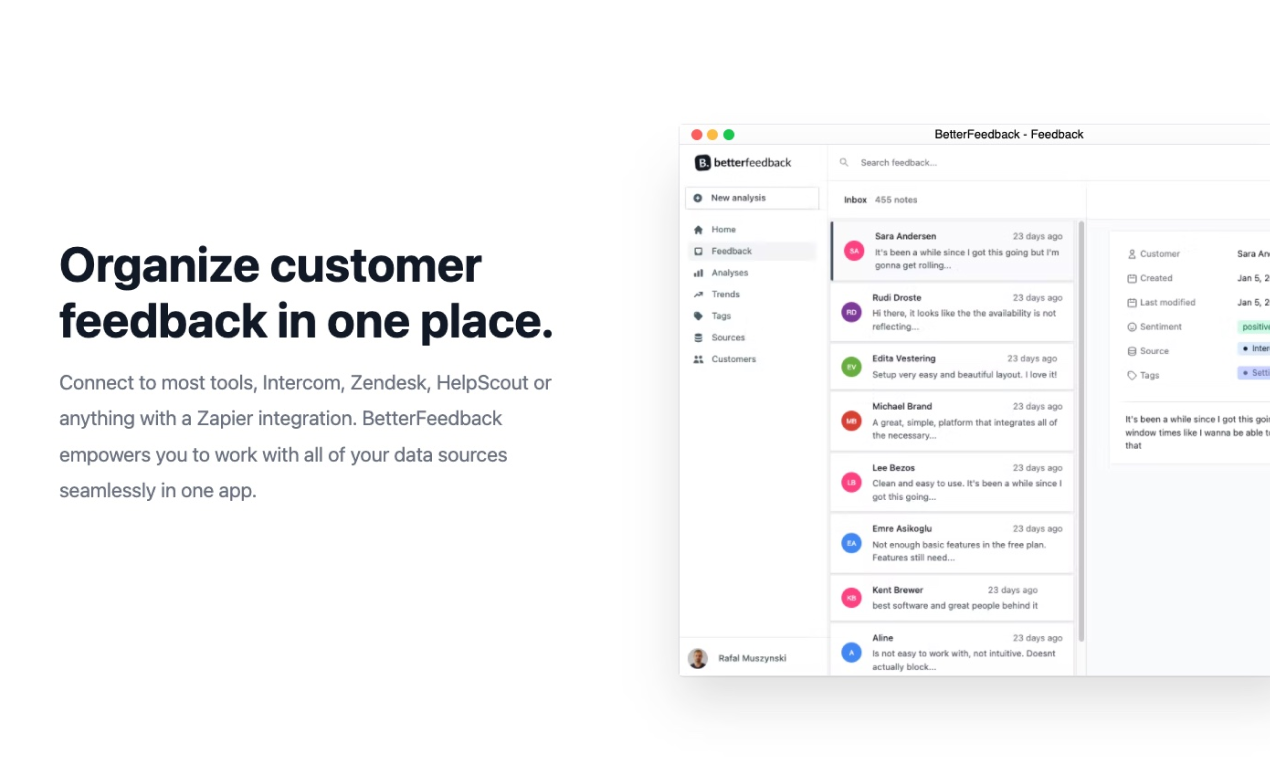 BetterFeedback - KI -Tool zur Analyse des qualitativen Kundenfeedbacks Medien 4