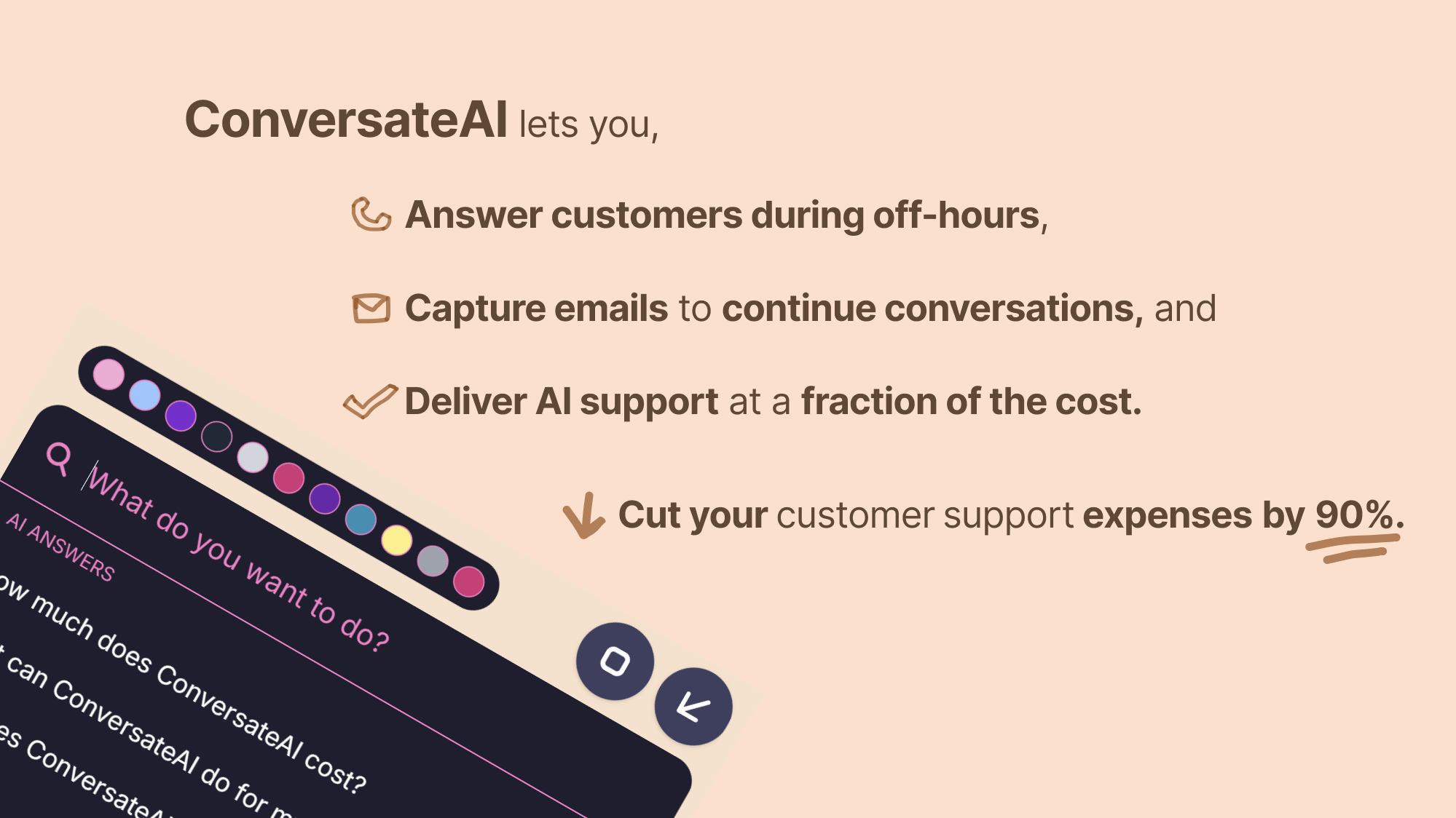 ConversateAI - Screenshot 2 showing product features and functionality