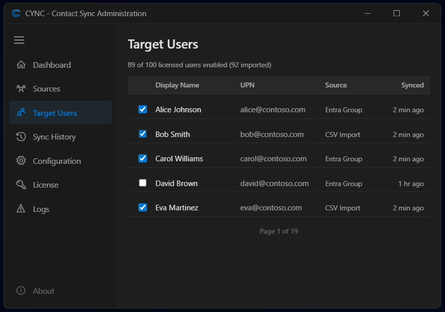 CYNC - Entra ID Contact Sync Service gallery image