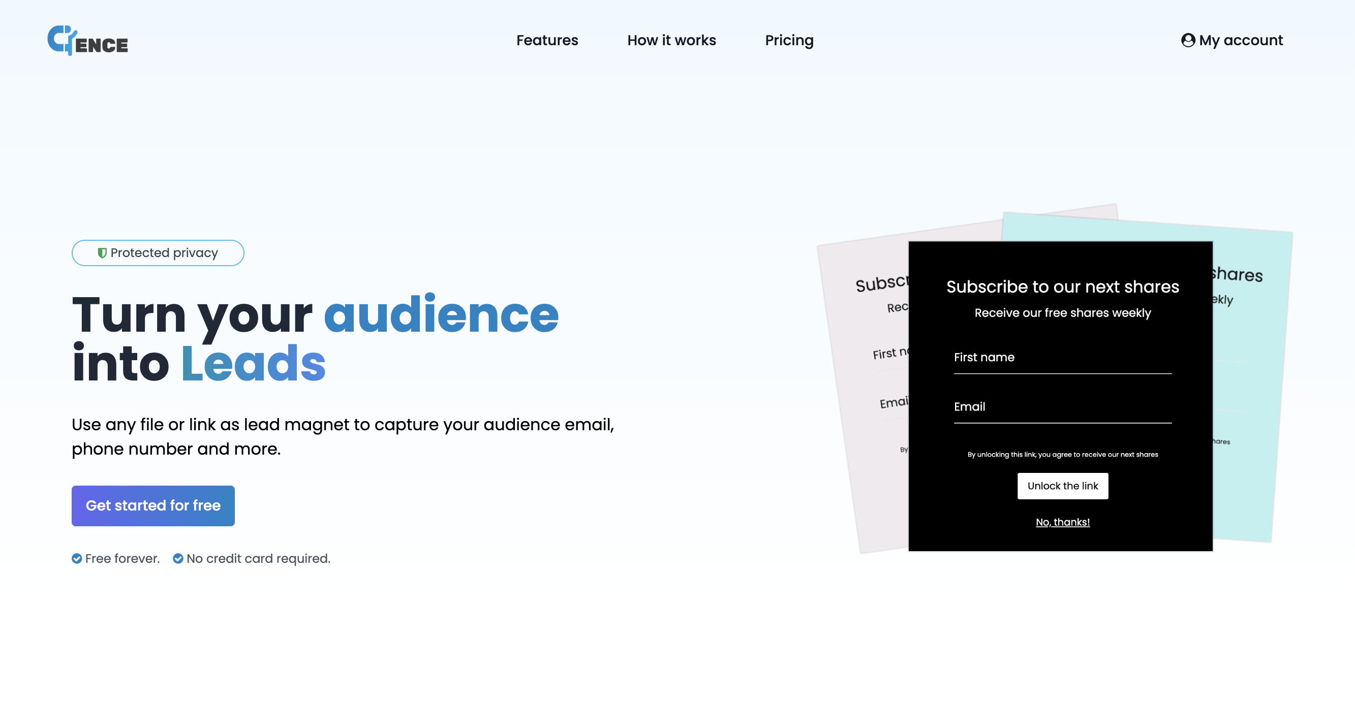 startuptile Dyence-Transform your audience into leads