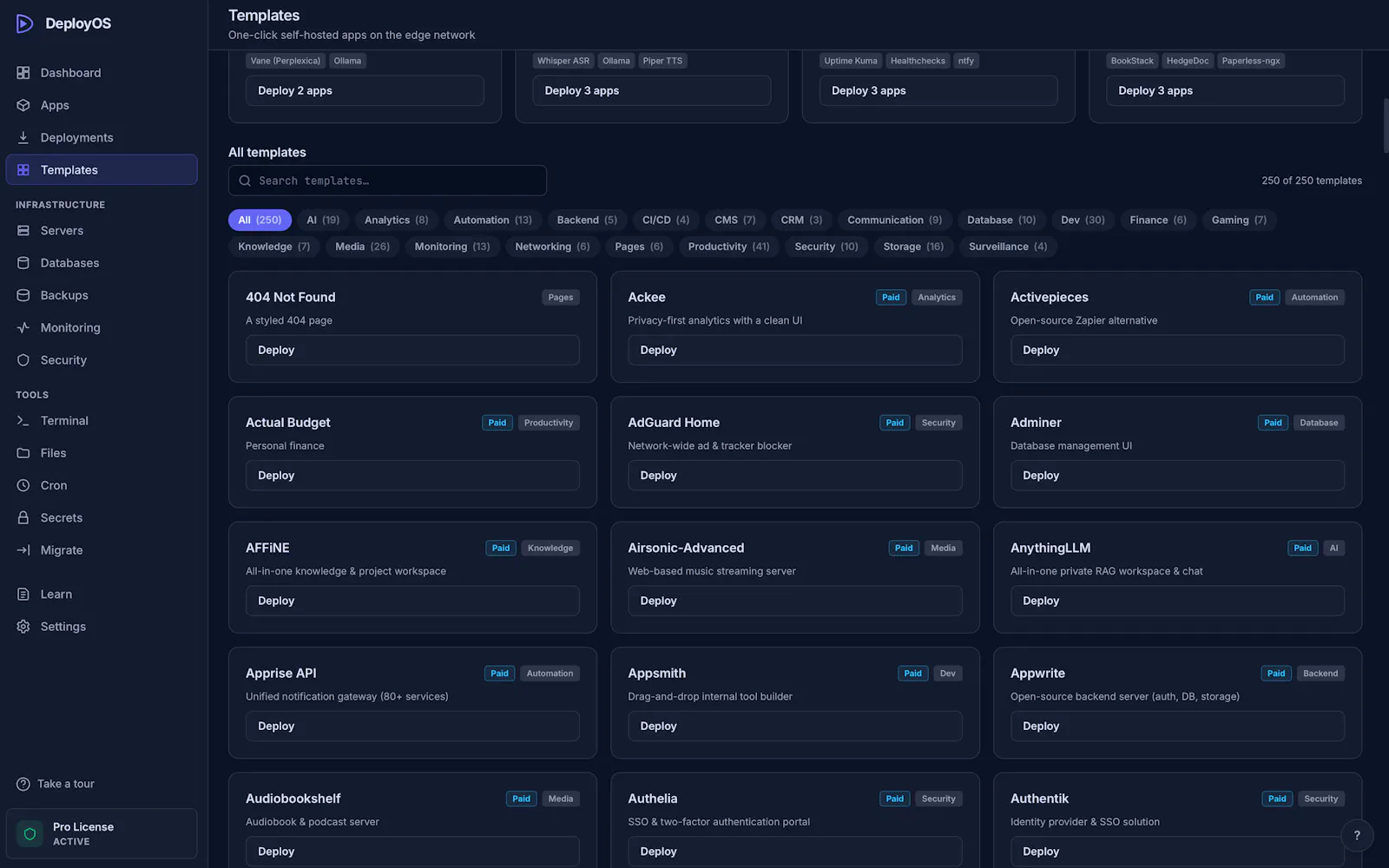 DeployOS screenshot 7