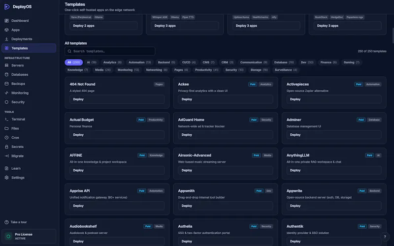 DeployOS screenshot 7