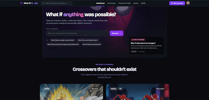 Whatif.ai screenshot 2