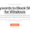 ScreenCurb:Keywords to Block Sites