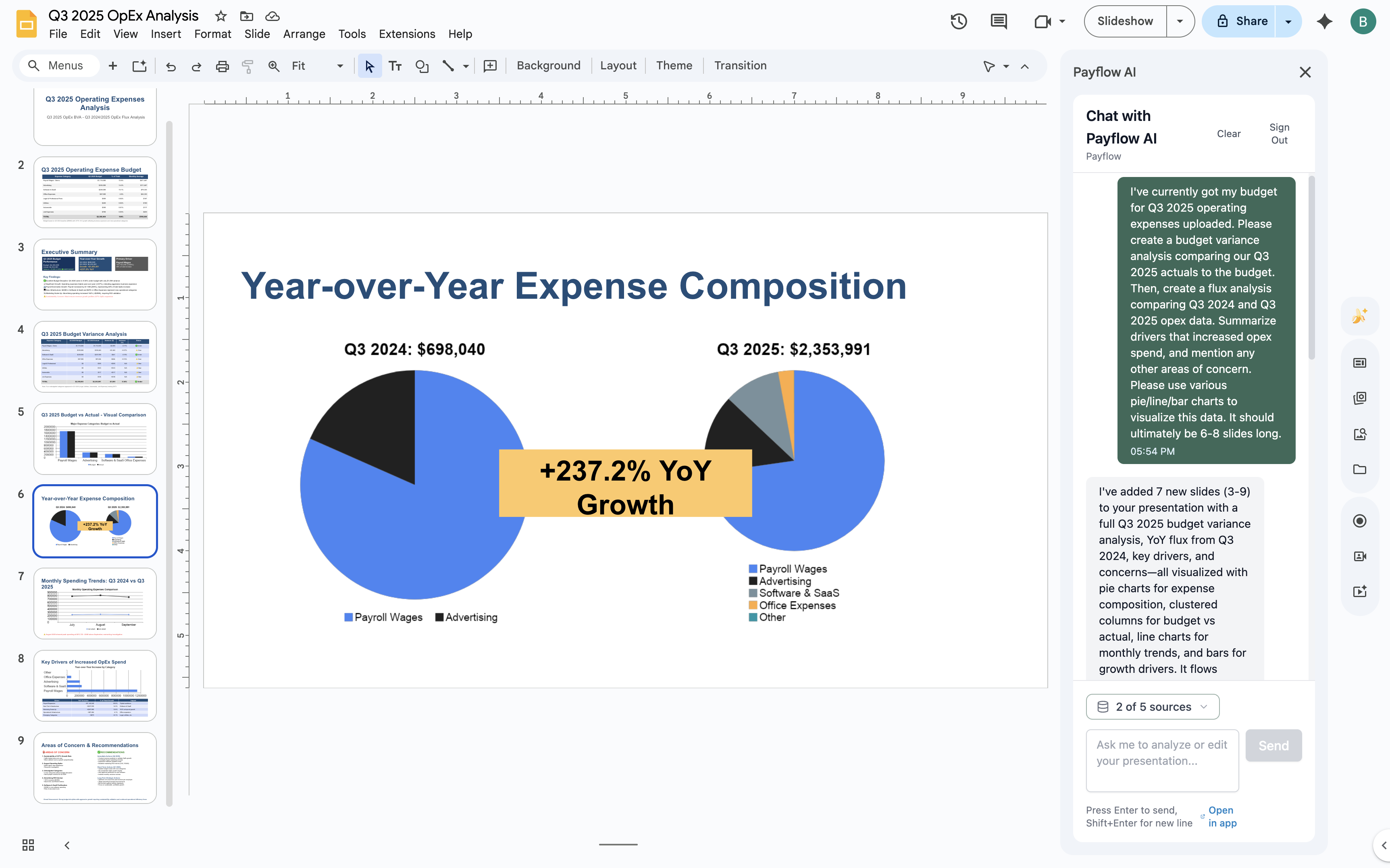 Payflow AI - Main product screenshot demonstrating key features and user interface