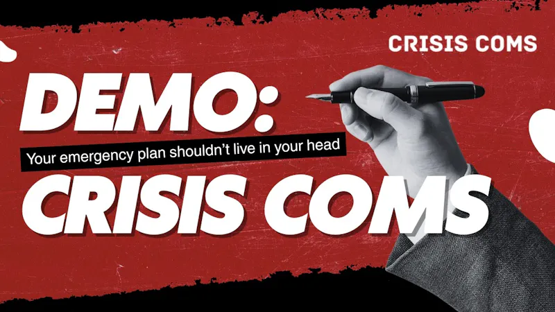 CrisisComs screenshot 1 (video preview)
