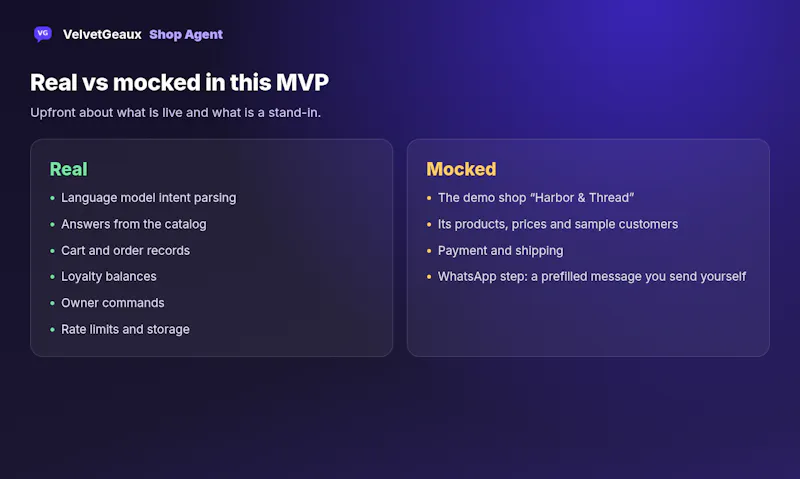 VelvetGeaux Shop Agent screenshot 5