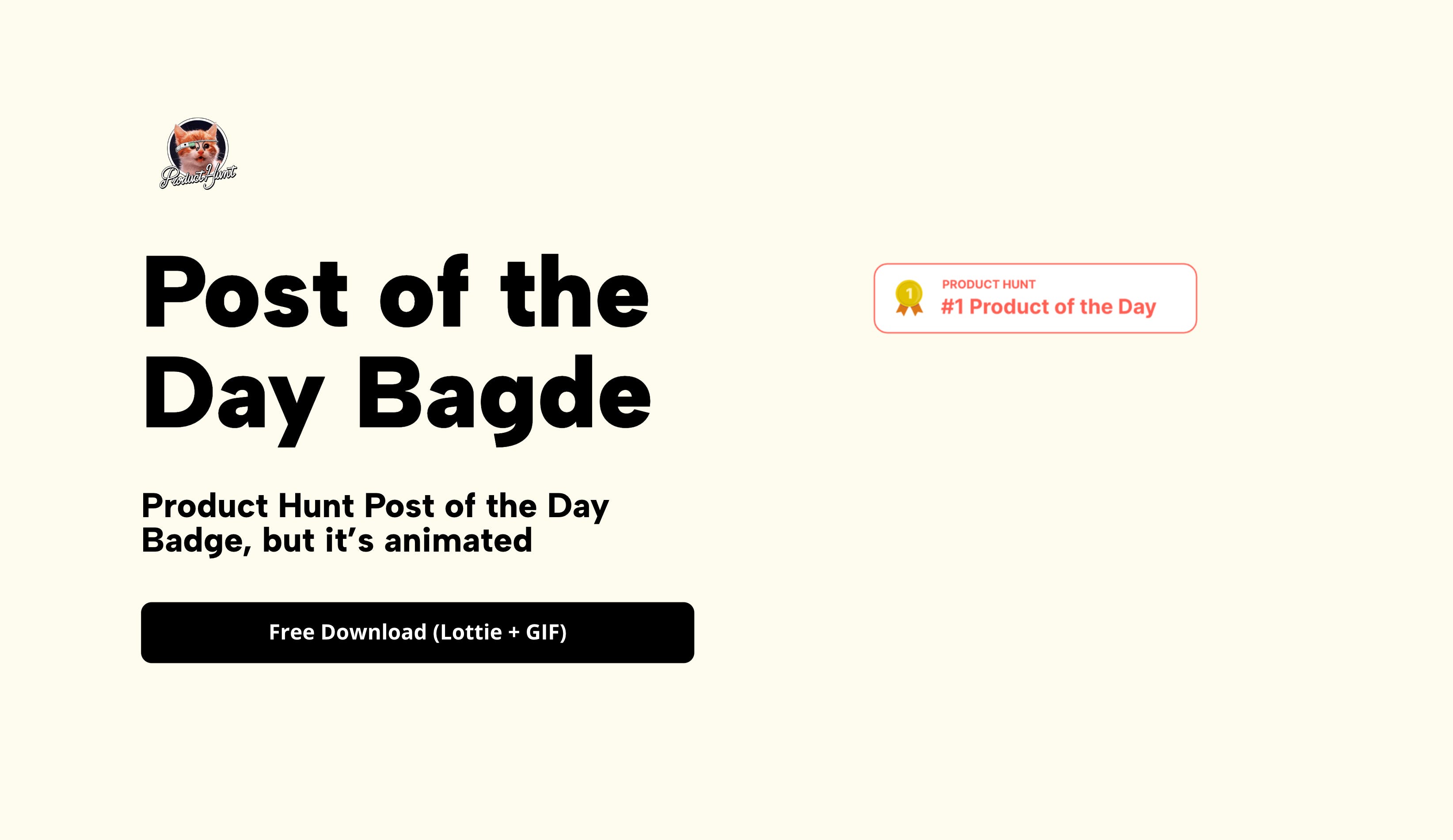 Post of the Day Bagde, but it's animated media 1