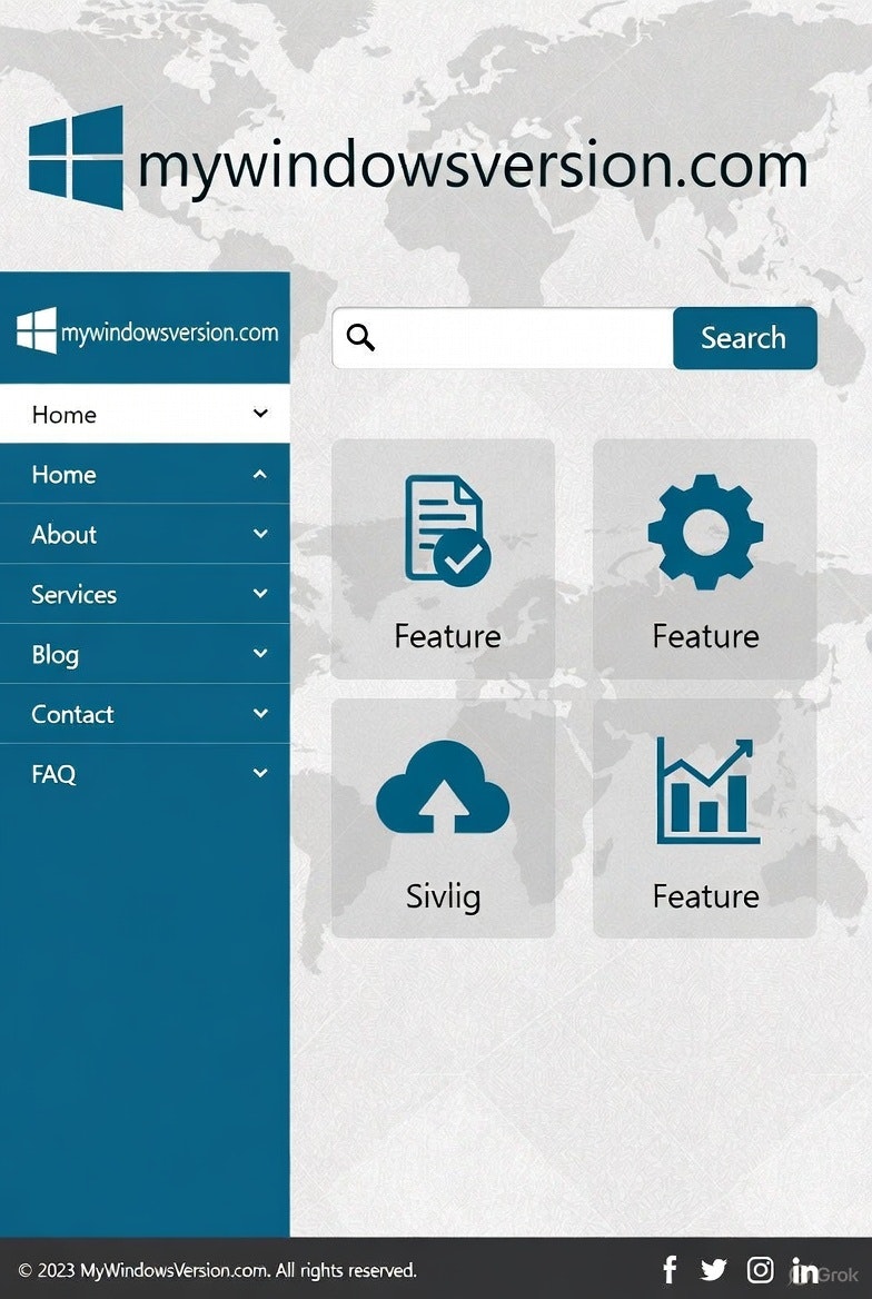 My Windows Version - Screenshot 4 showing product features and functionality