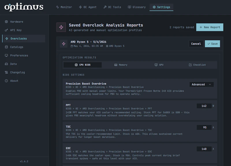 Optimus screenshot 6
