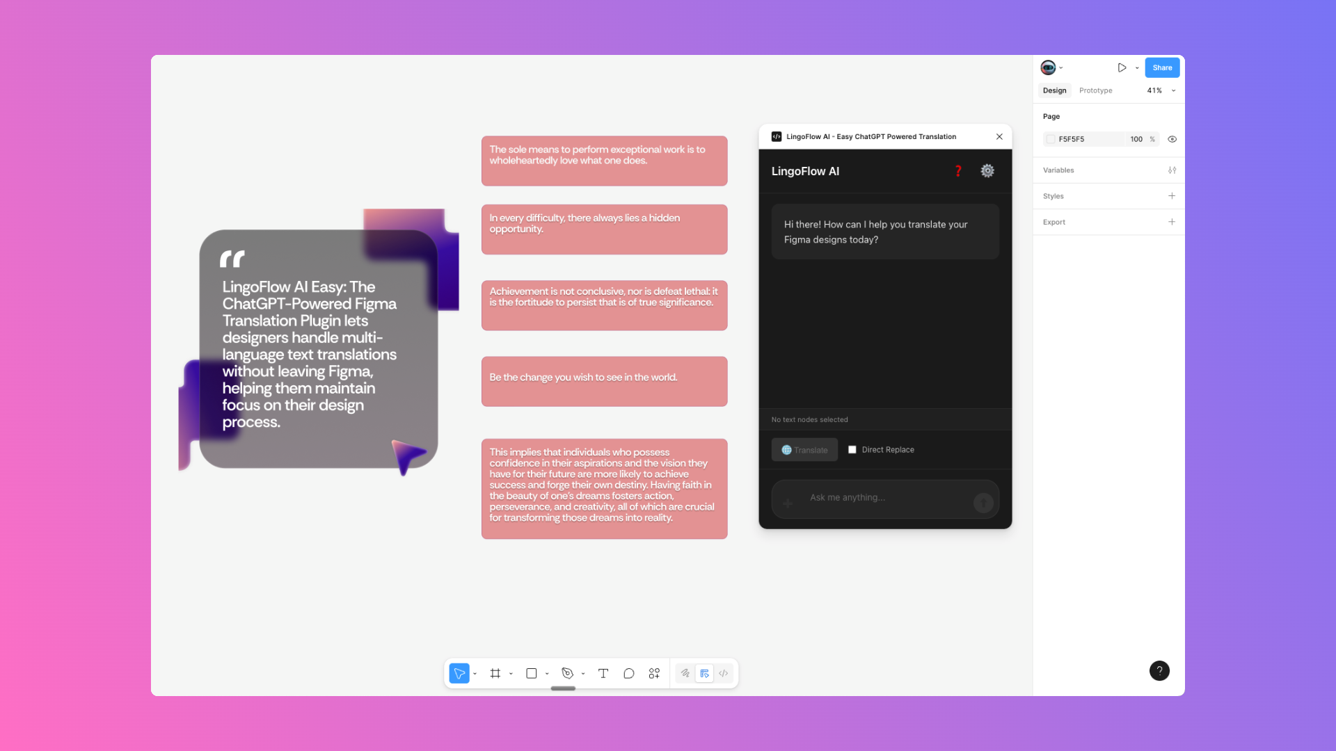 Figma Easy ChatGPT Translation gallery image