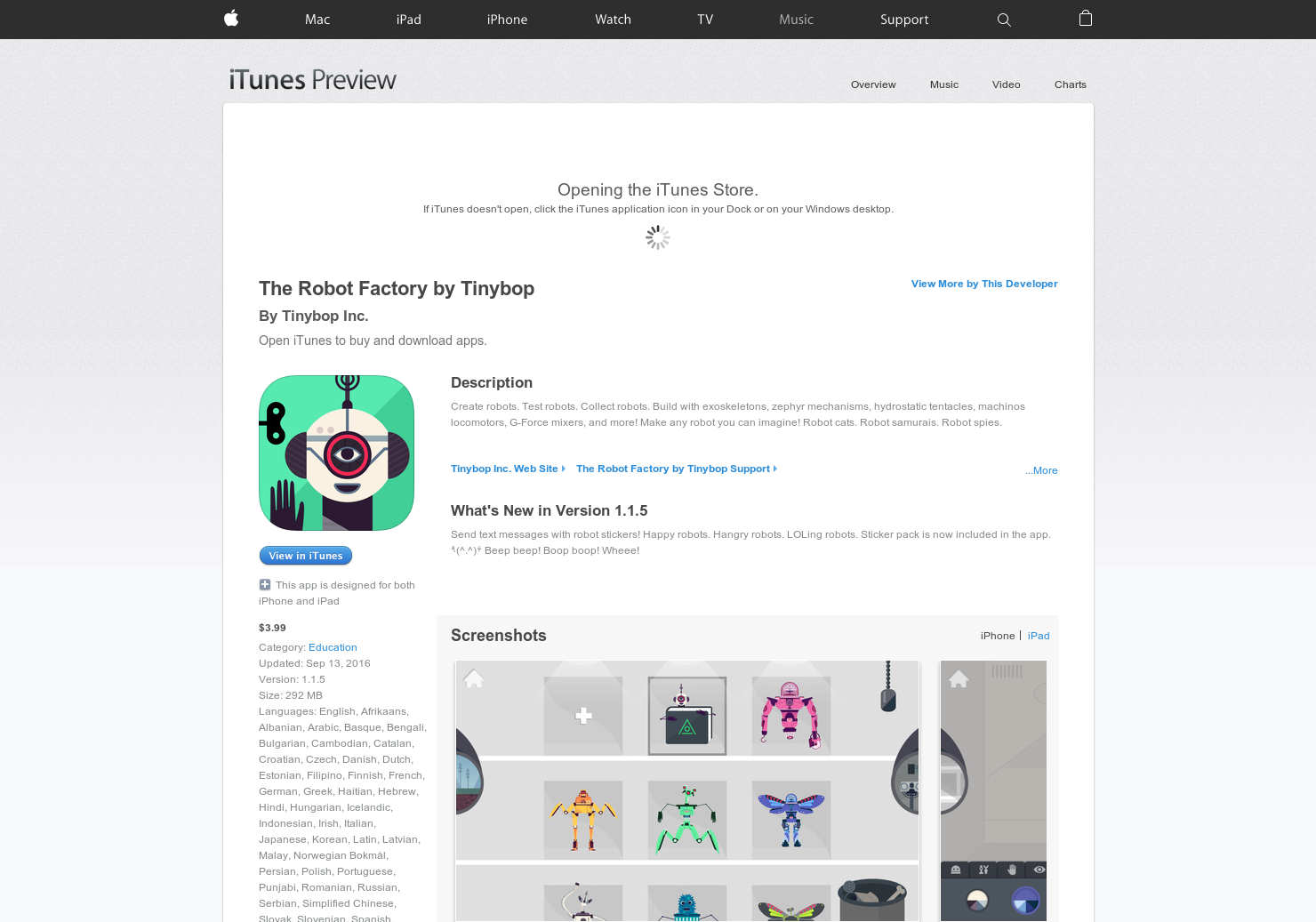 Tinybop Robot Factory gallery image