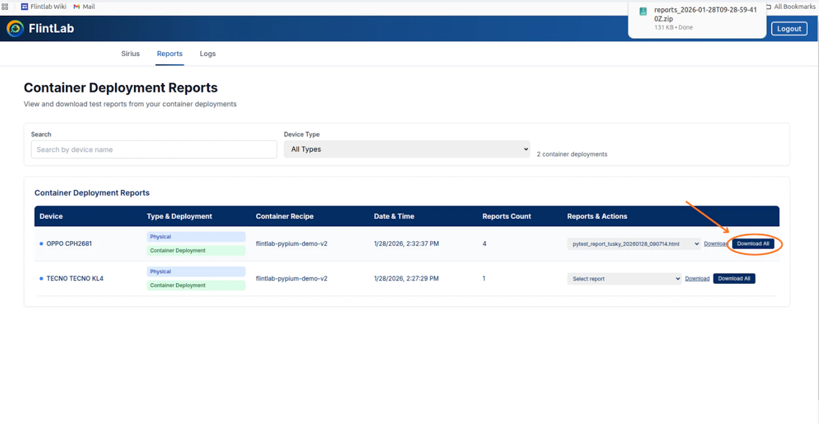 FlintLab Sirius Platform screenshot 10