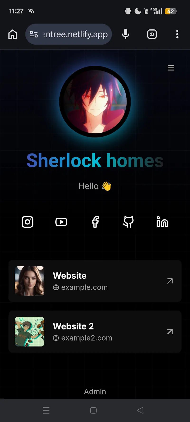 LinkFolio screenshot 2