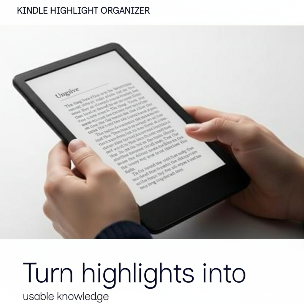 Kindle Highlight Organizer - Product Hunt launch logo and brand identity