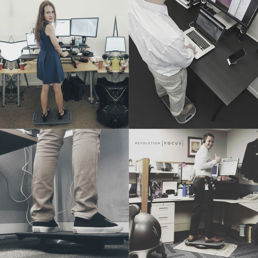 Revolution Focus Standing Desk Balance Board gallery image