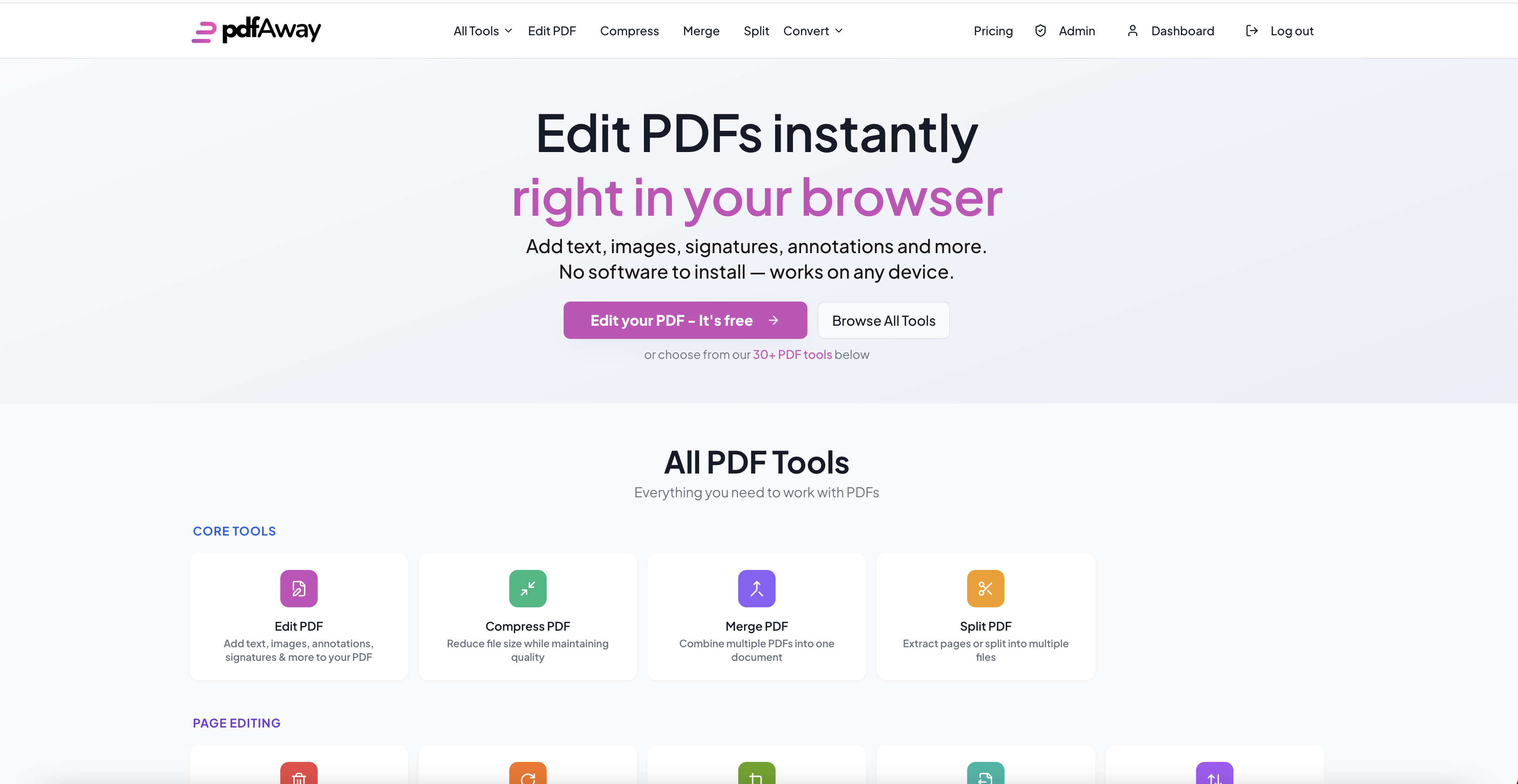 Edit, Compress, Merge PDFs media 1