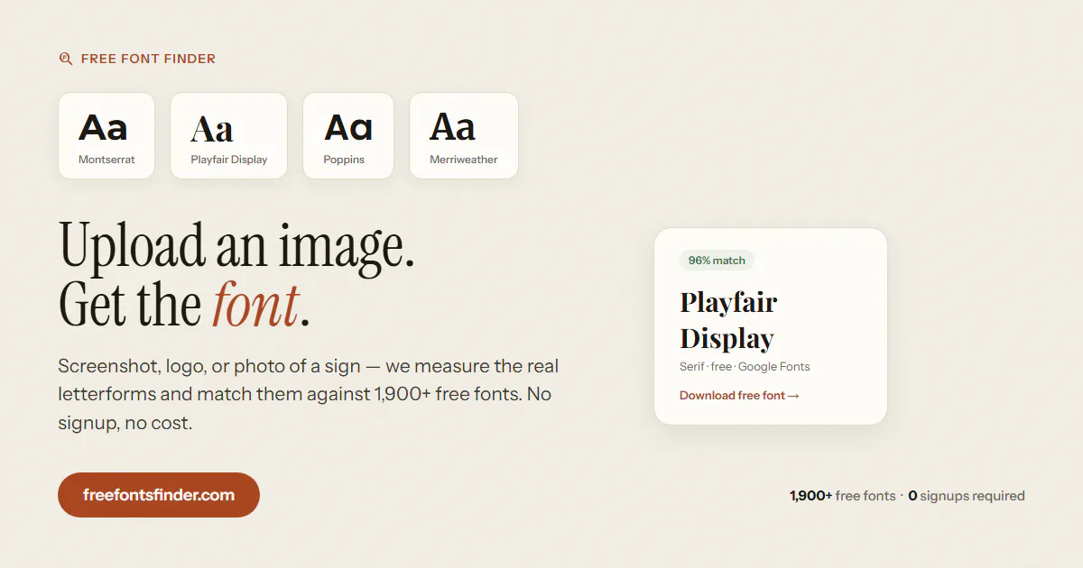 Free Font Finder gallery image