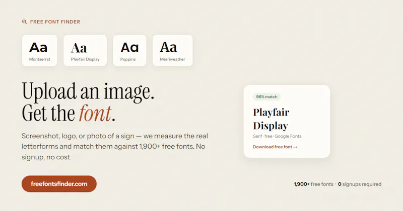 Free Font Finder screenshot 2