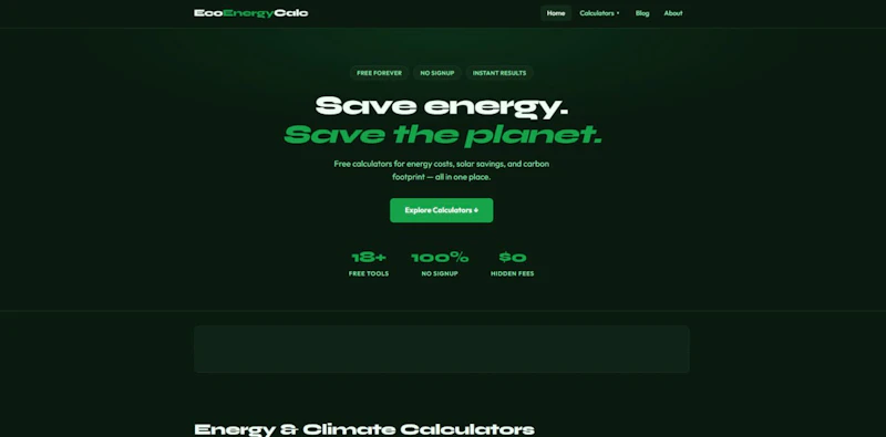 EcoEnergyCalc screenshot 1