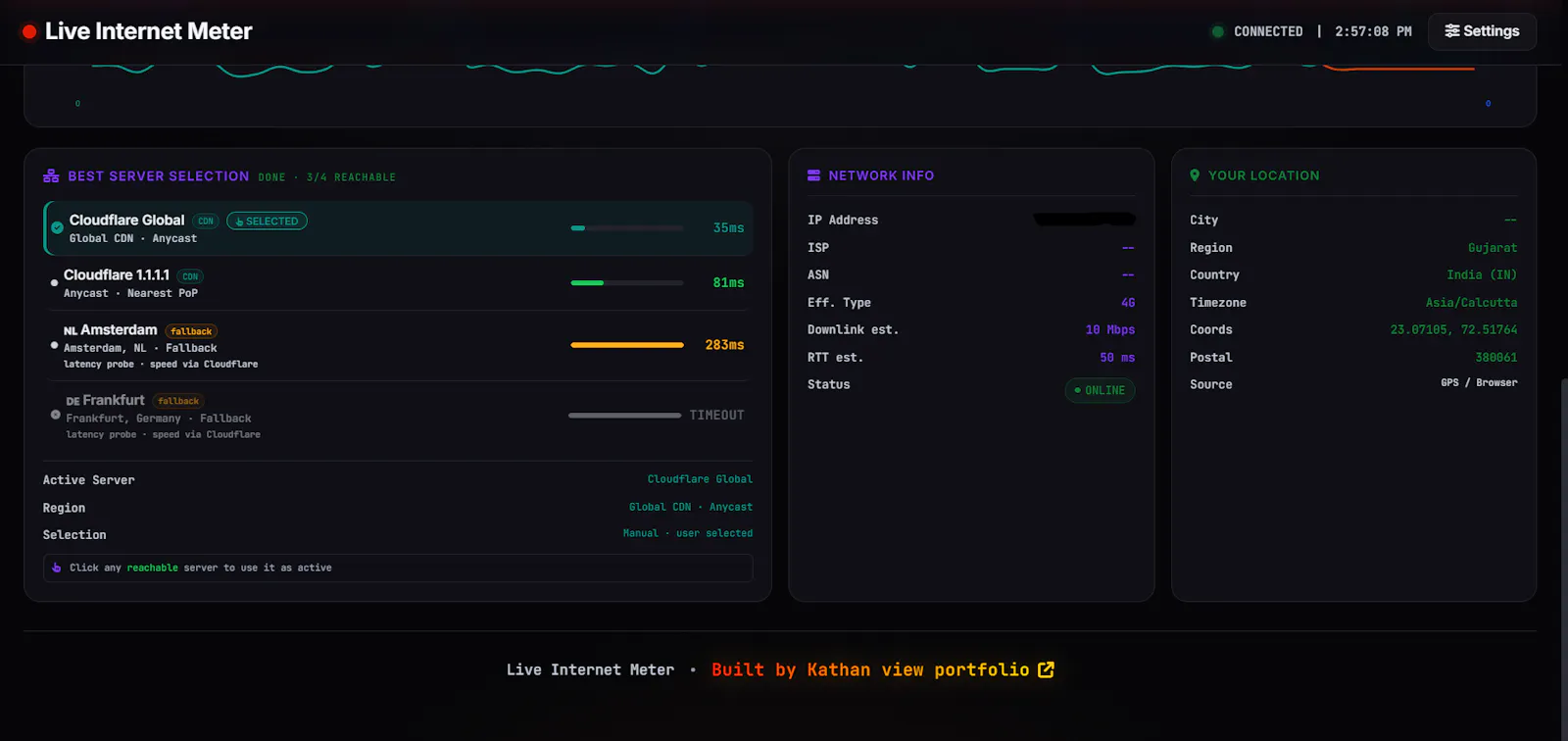 Live Internet Meter screenshot 3
