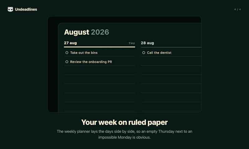 Undeadlines screenshot 5
