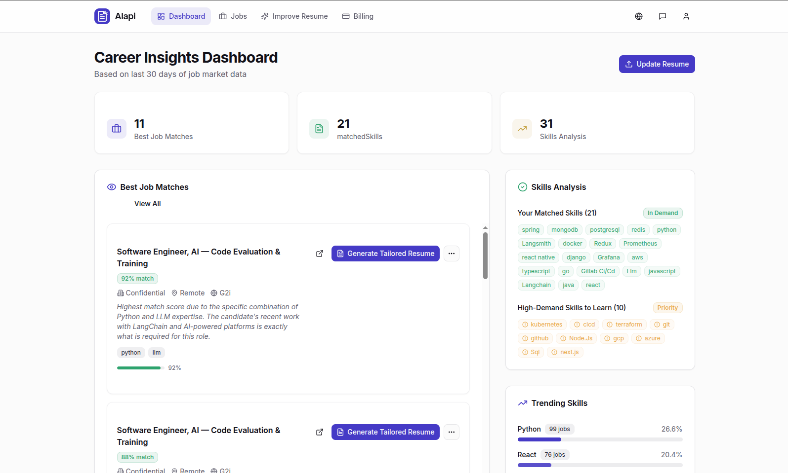Alapi - Screenshot 4 showing product features and functionality
