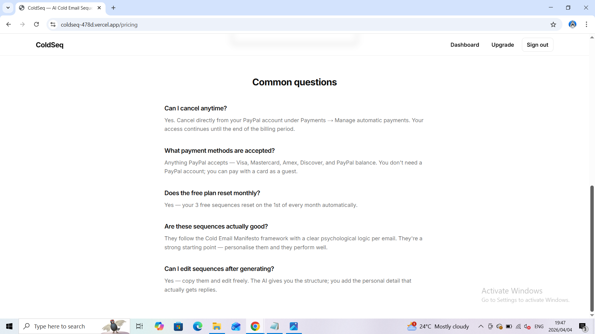 Coldseq gallery image