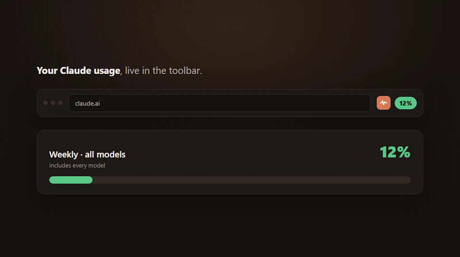 Claude Usage Monitor screenshot 2